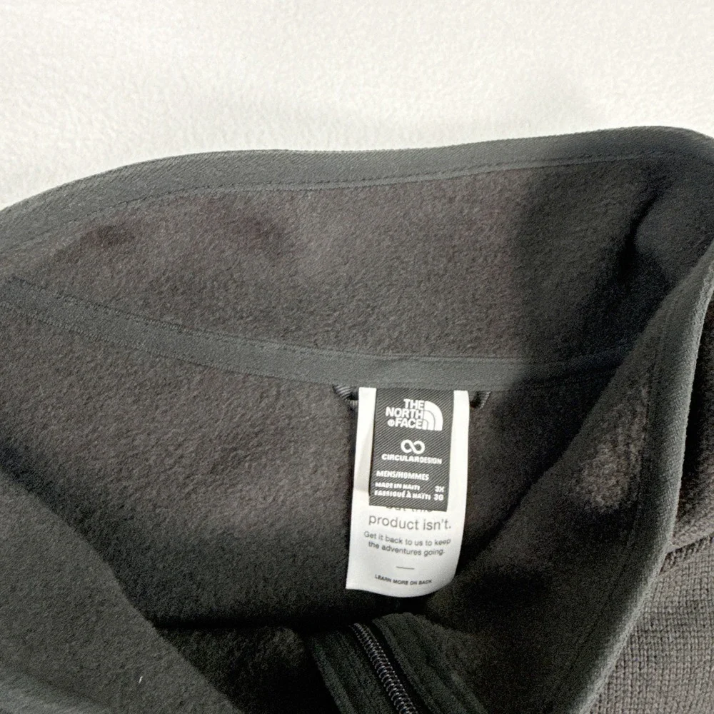 The North Face Front Range Fleece Jacket Size 3XL Men TNF Black Heather Full Zip